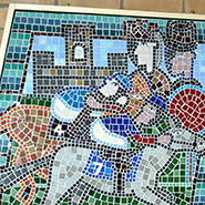 Mosaic installed