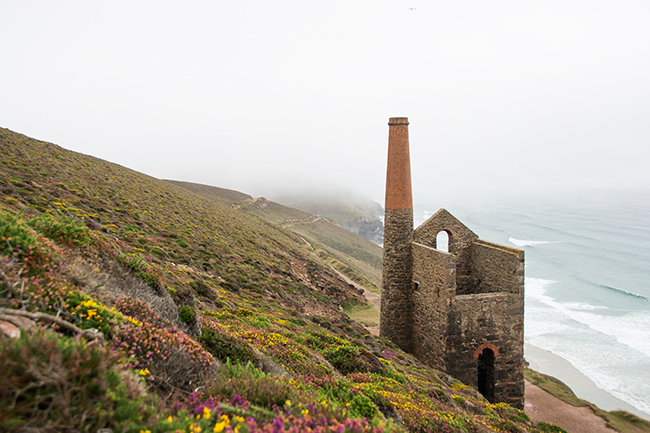 Wheal Coates in the mist