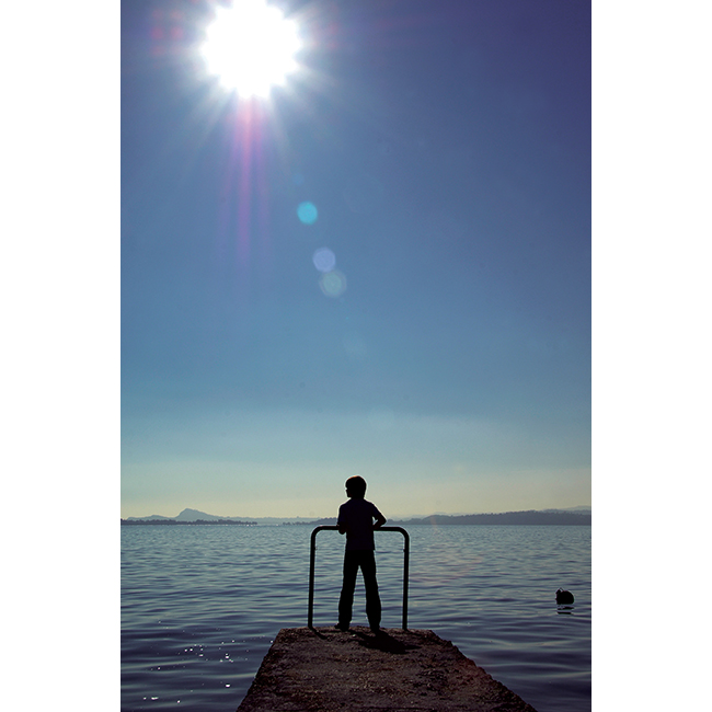 Oscar at Lake Garda